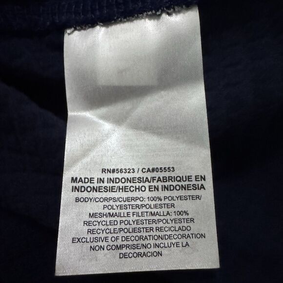 NWT NIKE TEXTURED DRI FIT 1/4 ZIP Waffle Pullover Navy Blue Cathedral Irish XL - Picture 9 of 9